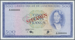 01593 Luxembourg: 500 Francs ND P. 52A. This Banknote Was Planned As A Part Of The 1960s Series Of Banknotes For Luxembo - Lussemburgo