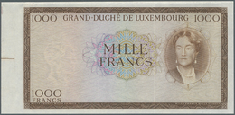 01597 Luxembourg: Proof Of 1000 Francs ND P. 52B(p). This Banknote Was Planned As A Part Of The 1960s Series Of Banknote - Lussemburgo