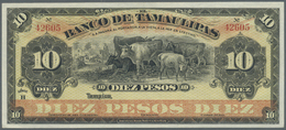 01718 Mexico: El Banco De Tamaulipas 10 Pesos ND Remainder P. S430r, Very Minor Corner Bend, Otherwise Perfect, Conditio - Mexique