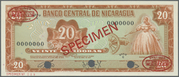 01859 Nicaragua: 20 Cordobas 1972 Specimen P. 124s In Condition: UNC. - Nicaragua