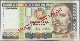 01967 Peru: 100.000 Intis 1988 Specimen P. 144As In Condition: UNC. - Pérou