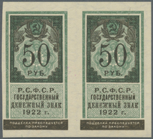 02163 Russia / Russland: 2 Uncut Notes Of 50 Rubles 1922 P. 151 In Condition: UNC. - Russie