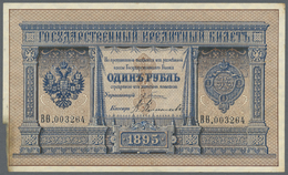 02079 Russia / Russland: 1 Ruble 1895, P.A61, Very Nice Looking Note With Small Missing Part Of The Paper At Lower Left, - Russia