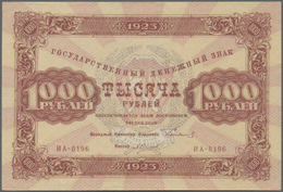 02171 Russia / Russland: 1000 Rubkes 1923 P. 170, In Condition: XF. - Russia