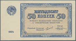 02185 Russia / Russland: 50 Kopeks 1924 P. 196 With 2 Dints At Right In Condition: AUNC. - Russia