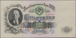 02211 Russia / Russland: 100 Rubles ND(1957) P. 232, Light Center And Corner Bends, No Holes Or Tears, Condition: XF. - Russia