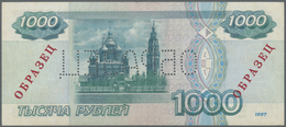 02220 Russia / Russland: 1000 Rubles 1997 Specimen P. 272s, Regular Lower Serial Number With PP Prefix, Russian Specimen - Russia