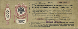 02279 Russia / Russland: South Russia 1000 Rubles 1919 P. S394b In Condition: F. - Russia
