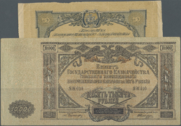 02286 Russia / Russland: Set Of 2 Notes 50 And 10.000 Rubles 1919 P. S422c, 425a The First In Condition F, The Second In - Russia
