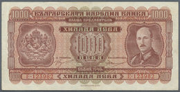 00414 Bulgaria / Bulgarien: 1000 Leva 1940 P. 59, With Center Fold, Handling In Paper And Light Horizontal Fold, No Hole - Bulgaria