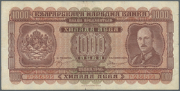 00416 Bulgaria / Bulgarien: 1000 Leva 1940, P.59, Used Condition With Tiny Tears At Upper And Lower Margin And Right Bor - Bulgaria