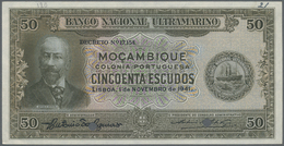 01766 Mozambique: 50 Escudos 1941 Proof / Specimen P. 75p/s, In Condition: AUNC. - Mozambico