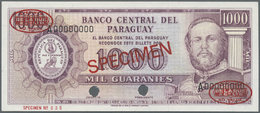 01953 Paraguay: 1000 Guaranies 1952 Specimen P. 201bs In Condition: UNC. - Paraguay