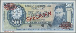 01958 Paraguay: 500 Guaranies 1952 Specimen P. 206s In Condition: UNC. - Paraguay