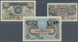 02002 Poland / Polen: Siedlce, Set With 3 Pcs. Notgeld "Magistrat Miasta Siedlec" Containing 25 And 50 Fenigow In UNC An - Poland