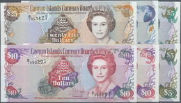00522 Cayman Islands: Set Of 6 Notes Containing 1 Dollar 1996, 5 DOllars 1996, 5 Dollars 1991, 10 Dollars 1991, 10 Dolla - Cayman Islands
