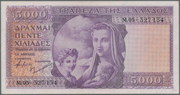 00943 Greece / Griechenland: 5000 Drachmai ND(1947) P. 177, Light Center Bend And Light Dints In Paper, Condition: XF+. - Grèce