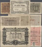 01012 Hungary / Ungarn: Very Nice Set Of The 1848 Forint Issue With 15 And 30 Pengö-Krajczarra, 1, 2, 2x5, 100 Forint An - Hungary