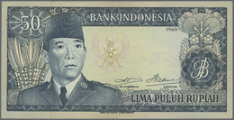 01175 Indonesia / Indonesien: 50 Rupiah 1960,  Printer: Pertjetakan Kebajoran, P.85b With Soft Vertical Bend At Center A - Indonesia