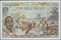 00526 Central African Republic / Zentralafrikanische Republik: 5000 Francs 1980 P. 11 With Only One Light Dint In Except - Centrafricaine (République)