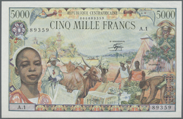 00527 Central African Republic / Zentralafrikanische Republik: 5000 Francs 1980 P. 11, Light Crease At Upper Left But Su - Centrafricaine (République)