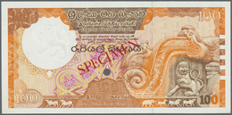 00541 Ceylon: 100 Rupees ND Specimen P. 95s In Condition: UNC. - Sri Lanka