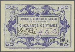 00651 Djibouti / Dschibuti: 50 Centimes 1919 P. 23 In Condition: UNC. - Gibuti