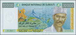 00656 Djibouti / Dschibuti: 10.000 Francs ND P. 41 In Condition: UNC. - Gibuti