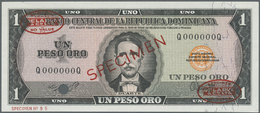 00657 Dominican Republic / Dominikanische Republik: 1 Peso ND Specimen P. 99s In Condition: UNC. - Dominicana