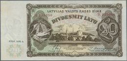 01516 Latvia / Lettland: 20 Latu 1936 P. 30b In Condition: AUNC. - Latvia