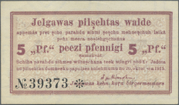 01567 Latvia / Lettland: Mitau 5 Pfennig 1915 Plb. 34a In Condition: AUNC. - Latvia