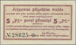 01568 Latvia / Lettland: Mitau 5 Pfennig 1915 Plb. 34b In Condition: UNC. - Latvia