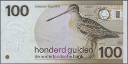 01822 Netherlands / Niederlande: Set Of 2 Notes 100 Gulden 1977 P. 97 In Condition AUNC And UNC. (2 Pcs) - Altri & Non Classificati