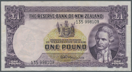 01836 New Zealand / Neuseeland: 1 Pound ND P. 159d, Vertical Folds And Creases In Paper, No Holes Or Tears, Paper Still - Nuova Zelanda