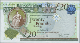 01878 Northern Ireland / Nordirland: Set Of 2 Notes 20 Pounds 2013 P. 88 In Condition: UNC. (2 Pcs) - Autres & Non Classés