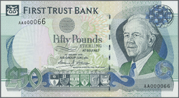 01886 Northern Ireland / Nordirland: First Trust Bank 50 Pounds 1998 P. 138, Low Serial Number #AA000066, In Condition: - Altri & Non Classificati