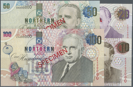 01897 Northern Ireland / Nordirland: Set Of 4 Specimen Banknotes Containing 10, 20, 50 And 100 Pounds 1997/1999 P. 198s- - Other & Unclassified