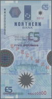 01898 Northern Ireland / Nordirland: 5 Pounds 1999 Polymer P. 203as SPECIMEN In Condition: UNC. - Other & Unclassified