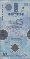 01898 Northern Ireland / Nordirland: 5 Pounds 1999 Polymer P. 203as SPECIMEN In Condition: UNC. - Altri & Non Classificati