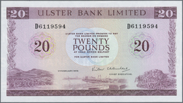 01905 Northern Ireland / Nordirland: Ulster Bank Limited 20 Pounds 1988 P. 328c, Light Dint And Crease In Paper, In Cond - Autres & Non Classés