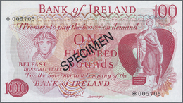 01912 Northern Ireland / Nordirland: 100 Pounds ND P. CS1, Collectors Series With Maltese Cross Prefix, SPECIMEN Overpri - Other & Unclassified