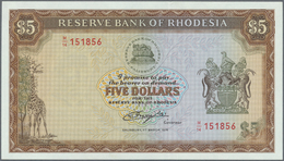 02036 Rhodesia / Rhodesien: Set Of 2 Notes Containing 5 Dollars 1976 P. 32b And 10 Dollars 1979 P. 41, Both In Condition - Rhodesia