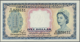 00349 British North Borneo: 1 Dollar 1953 P. 1 With Only A Very Light And Hard To See Center Fold, Condition: XF+. - Autres - Afrique