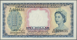 00349 British North Borneo: 1 Dollar 1953 P. 1 With Only A Very Light And Hard To See Center Fold, Condition: XF+. - Other - Africa