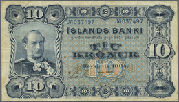 01022 Iceland / Island: Pair With 5 And 10 Kronur 1904, P.10 And 11. 5 Kronur In Well Worn Condition With Stained Paper, - Islande