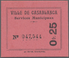 01760 Morocco / Marokko: Casablanca 25 Centimes ND P. NL In Condition: UNC. - Morocco