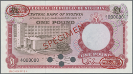 01869 Nigeria: 1 Pound 1967 Specimen P. 8s In Condition: UNC. - Nigeria