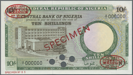 01870 Nigeria: 10 Shillings 1967 Specimen P. 7s In Condition: UNC. - Nigeria