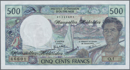 01832 New Hebrides / Neue Hebriden: 500 Francs ND P. 19b In Condition: UNC. - Nouvelles-Hébrides