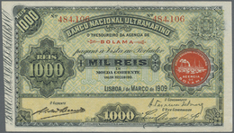 02015 Portuguese Guinea  / Portugiesisch Guinea: 1000 Reis 1909 P. 1A, Light Handling In Paper, Condition: XF+. - Guinea